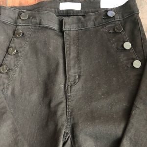 Loft Black Denim Flare Leg Jeans